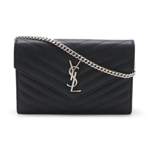 Yves Saint Laurent Monogram Envelope Chain Wallet 2WAY - Picture 1 of 8